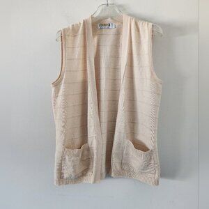 WOLFORD | Vintage wool vest beige sz 44